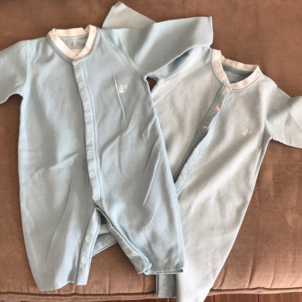 Set of 2- B nature one pieces. Organic cotton. 0-3